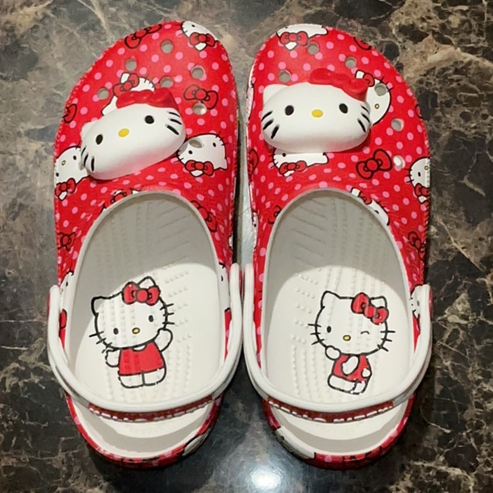 Hello Kitty Red Clogs